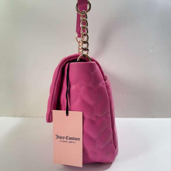 JUICY COUTURE BRIGHTER THAN A DIAMOND SHOULDER BAG JUICY PINK - Picture 8 of 10